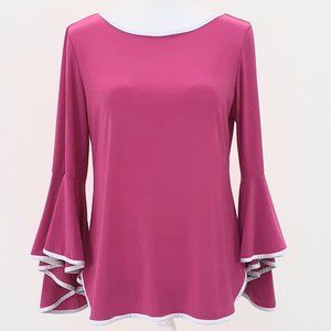 Coco Bianco Womens Relaxed Blouse Sz M